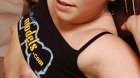 Amateur with long blond hair and a bald...