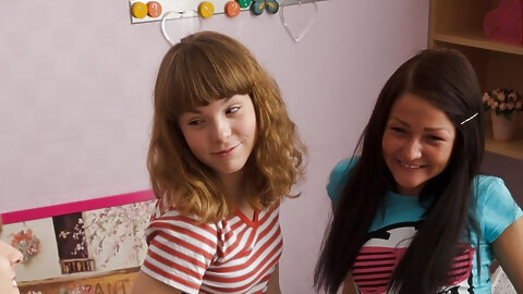 Aglaya & Ilina get drunk before sharing their friend#s cock